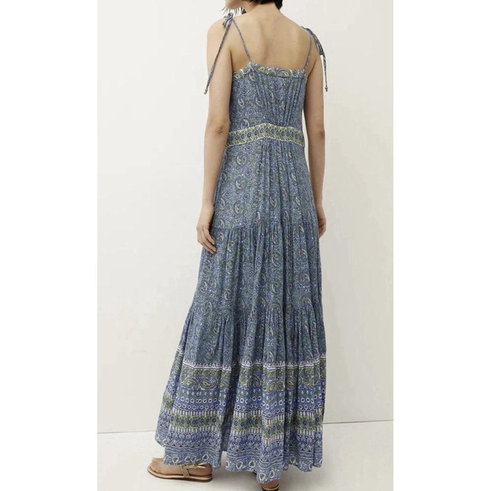Veronica Beard Windansea Blue Paisley Maxi Dress Size Small - Picture 3 of 12